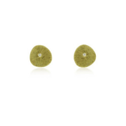 1999 - E1999S-1 - SILVER & GOLD EARRINGS WITH DIAMOND E1999S-1