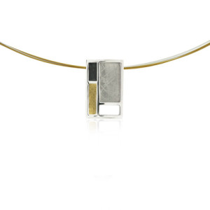 1479 - SILVER & GOLD PENDANT P1479M