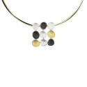 1516 - P1516S - SILVER & GOLD PENDANT P1516S