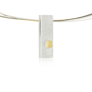 1520 - SILVER & GOLD PENDANT P1520