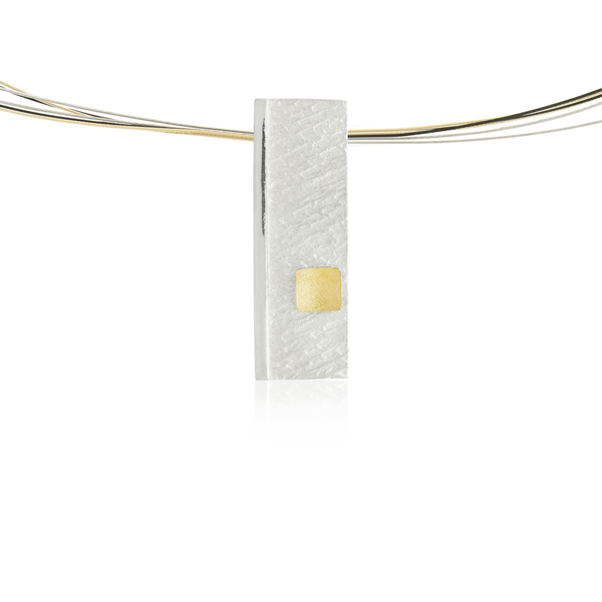 1520 - P1520 - SILVER & GOLD PENDANT P1520