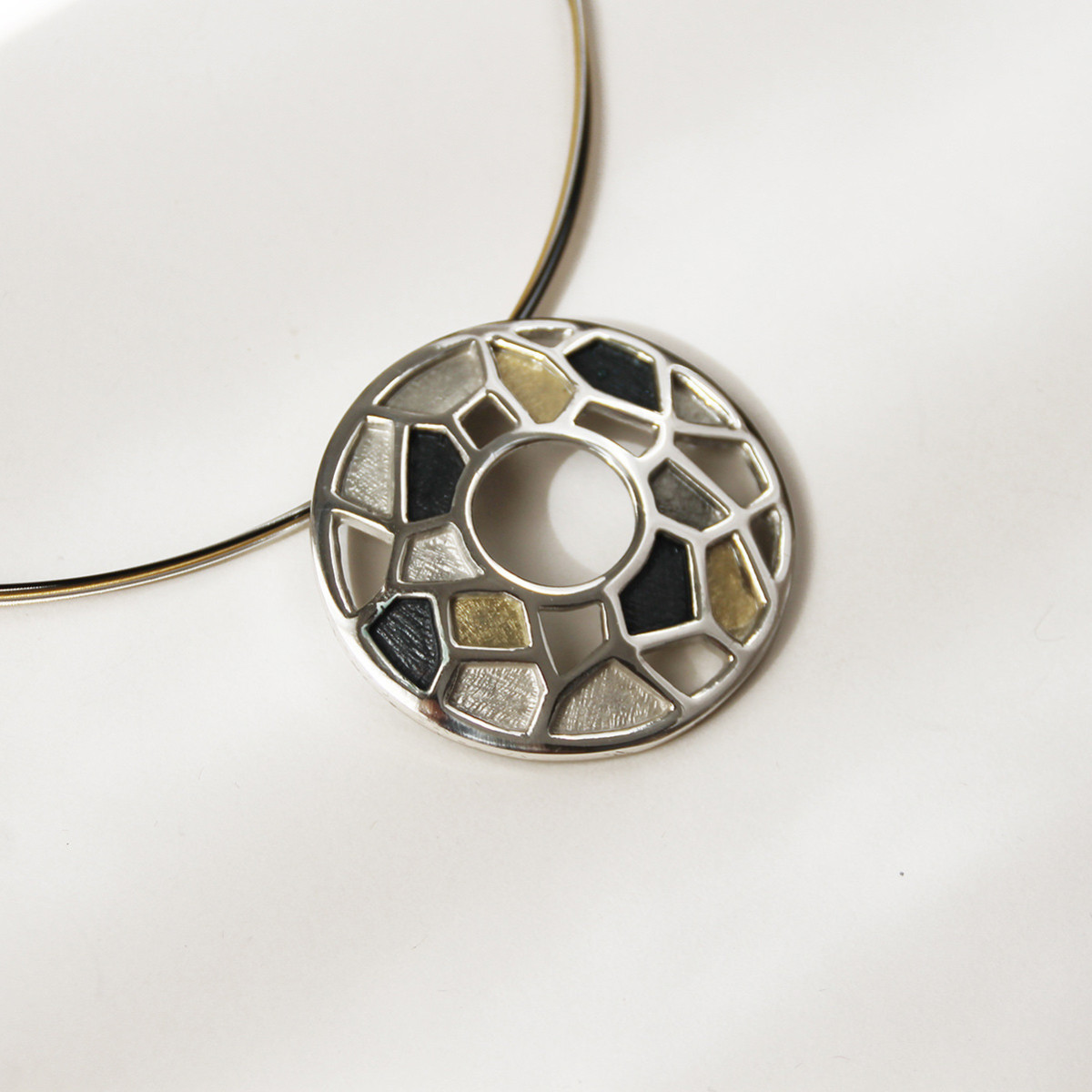 SILVER & GOLD PENDANT