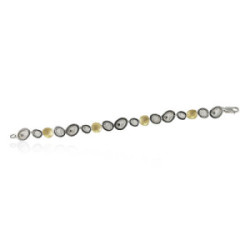 1803 - B1803 - PULSERA PLATA Y ORO B1803