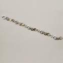 1803 - B1803 - PULSERA PLATA Y ORO B1803